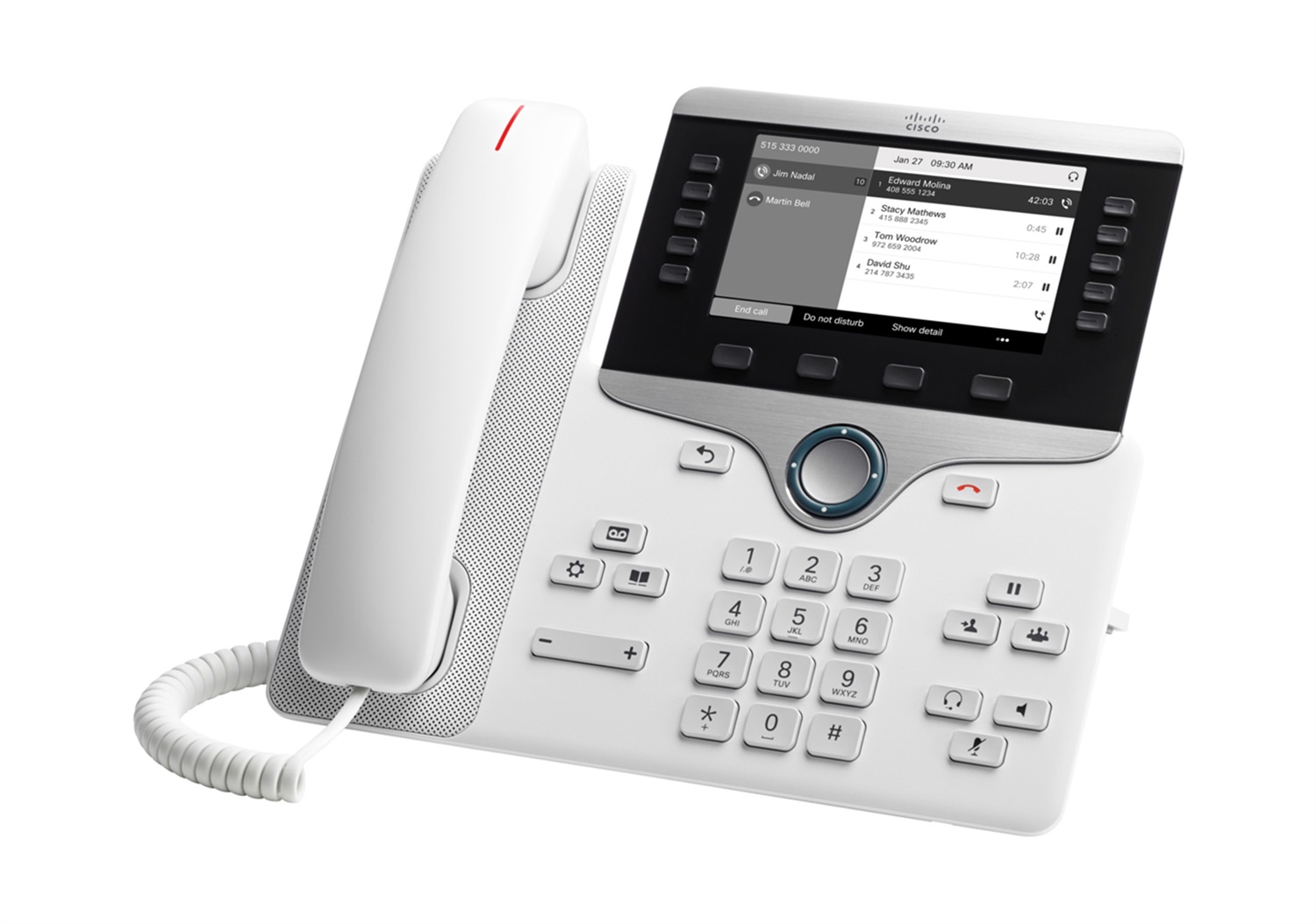 Cisco 8811 Telefono IP Nero - Cornetta Cablata, LCD 800x480, Codec Voce G.711a/G.722/G.729A