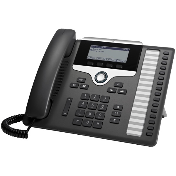 Cisco 7861 Telefono IP Nero e Argento - 16 Linee, Display LCD 3.5