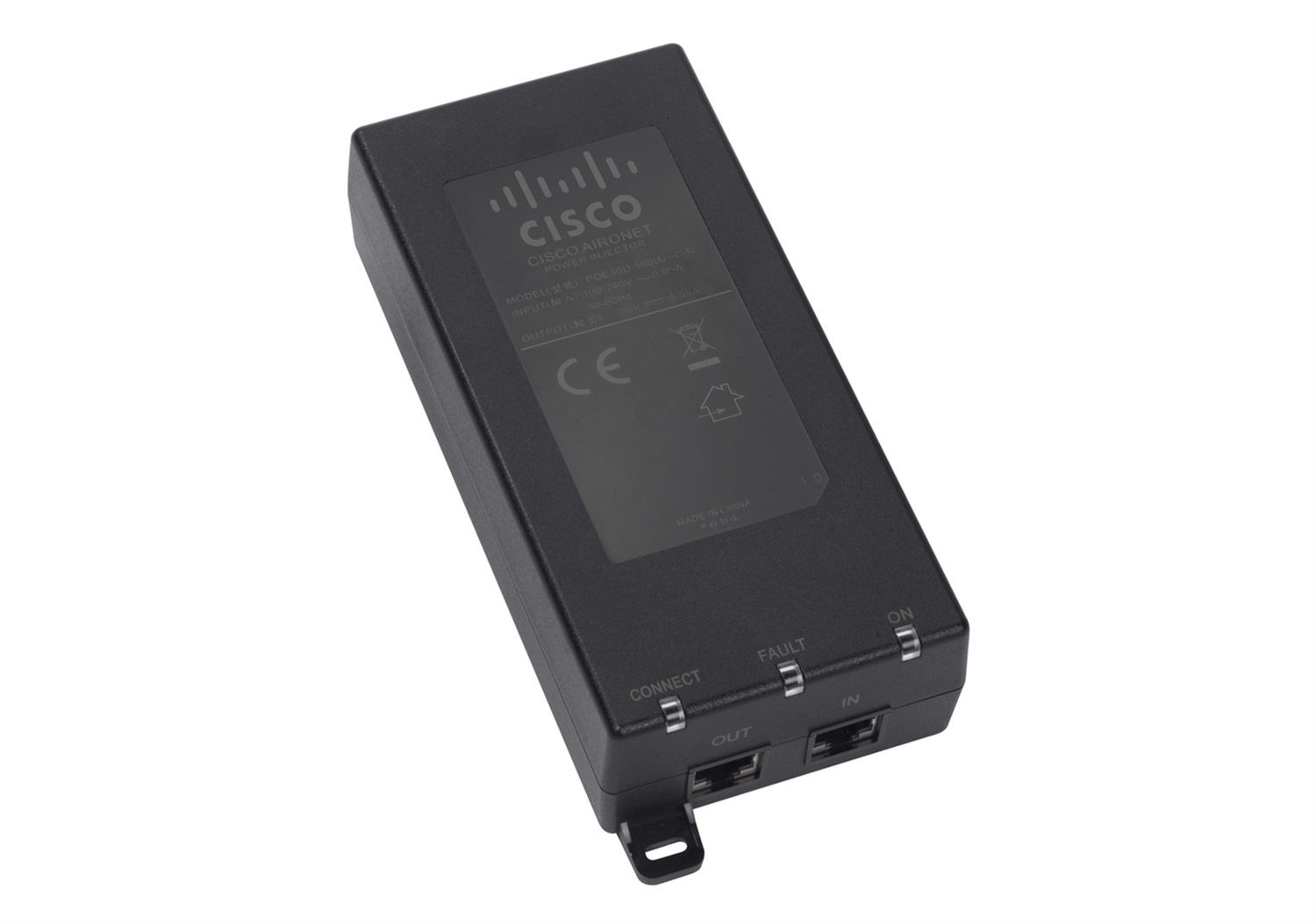 Cisco AIR-PWRINJ6= Iniettore PoE Gigabit Ethernet 802.3at, 25W, Nero