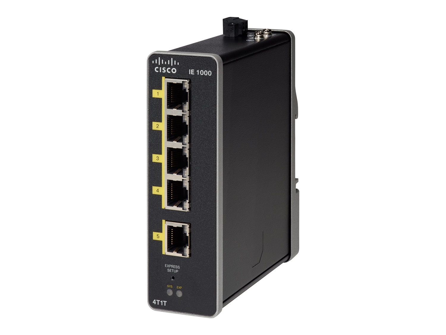 Cisco IE-1000-4T1T-LM Switch di rete Gestito Fast Ethernet (10/100) con 5 porte RJ-45 Full duplex - Nero
