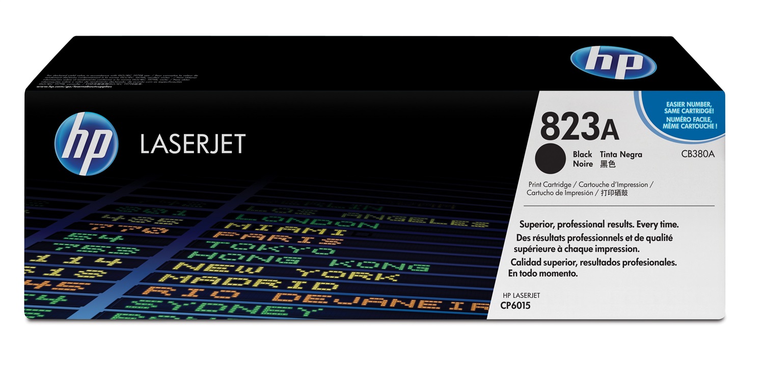 HP Cartuccia Toner originale 823A Nero - 16500 pagine - Compatibile con HP Color LaserJet CP6015 e Photosmart CL2000