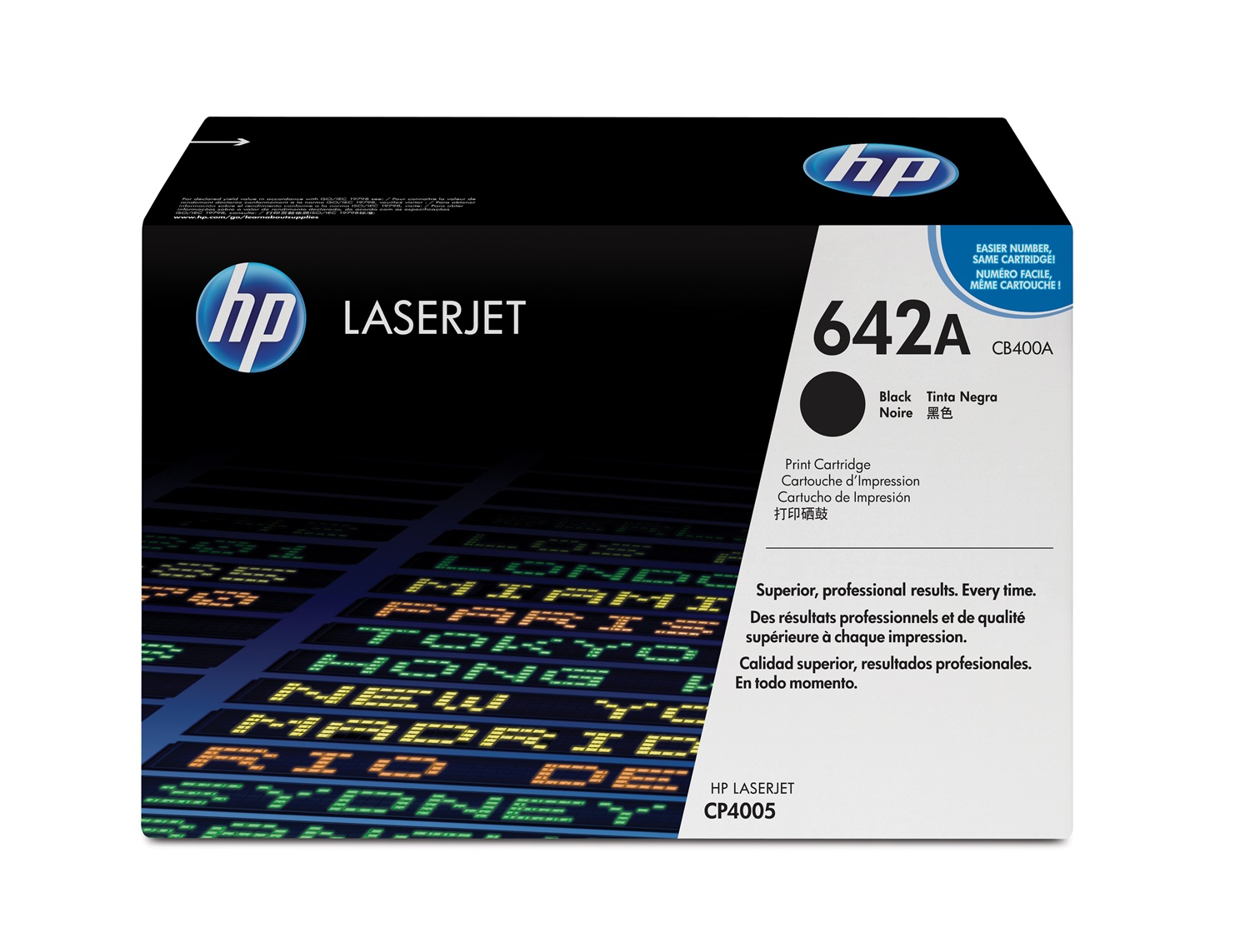 HP Toner Originale CB400A Nero per Color LaserJet CP4005, CP4005DN, CP4005N - 1 pezzo, fino a 7.500 pagine