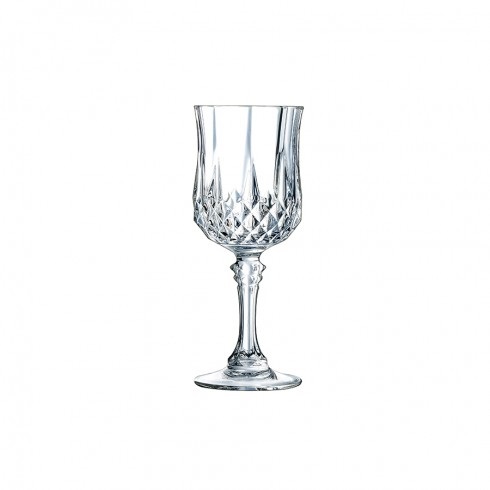 Cristal D'Arques Longchamp - Set di 6 Calici Vino in Vetro di Cristallo da 17 cl, Eleganti e Resistenti