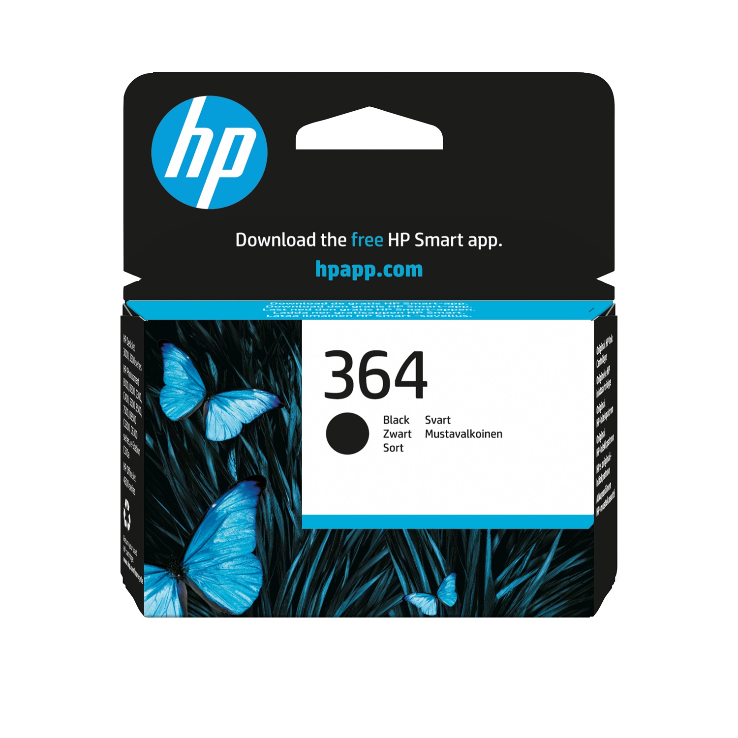 HP Cartuccia originale d'inchiostro nero 364 CB316EE - 250 pagine, Inchiostro a base di pigmento, 7,5 ml