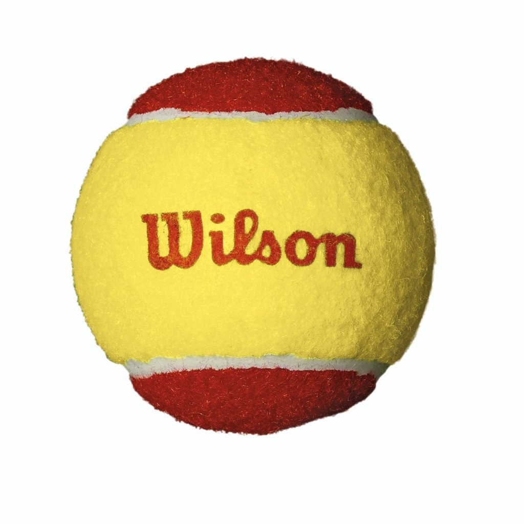 Wilson Starter Red - Palline da Tennis per Bambini, 12 pezzi, Giallo/Rosso, Compressione Ridotta, Adatte per l'Apprendimento