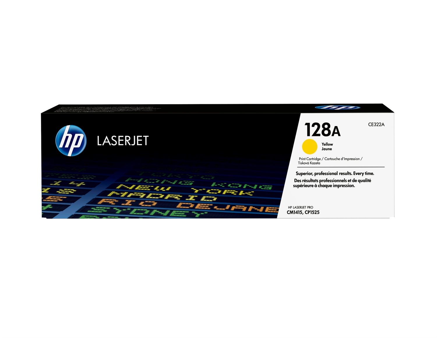 HP Cartuccia Toner originale giallo CE322A 128A - 1300 pagine, compatibile con LaserJet CM1415/CP1525