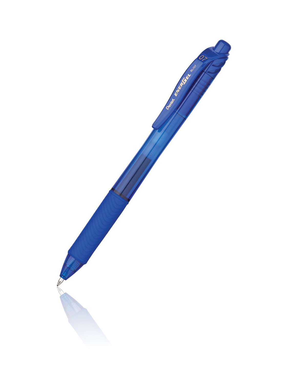 Pentel EnerGel X Penna Roller a Scatto Blu 0,7 mm - Grip Antiscivolo, Inchiostro Asciugatura Istantanea, Ricaricabile