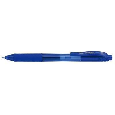 Pentel EnerGel X Penna Roller a Scatto Blu 0,7 mm - Grip Antiscivolo, Inchiostro Asciugatura Istantanea, Ricaricabile