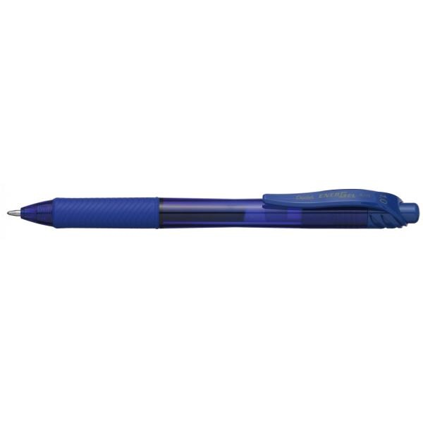 Pentel EnerGel X Penna Roller a Scatto Blu 1,0 mm - Inchiostro Gel, Asciugatura Rapida, Grip Antiscivolo, Ricaricabile