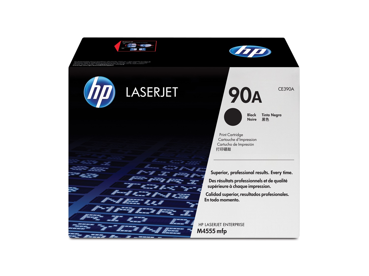 HP Cartuccia Toner Originale Nero CE390A 90A - 10.000 Pagine per HP LaserJet M4555/600