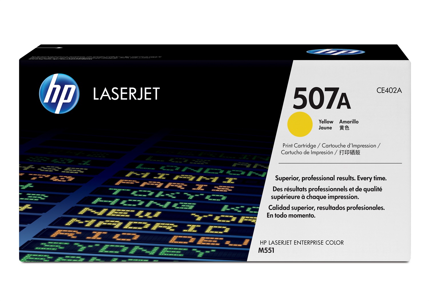 HP Toner Originale Giallo CE402A 507A - 6000 Pagine - Compatibile con LaserJet Enterprise 500