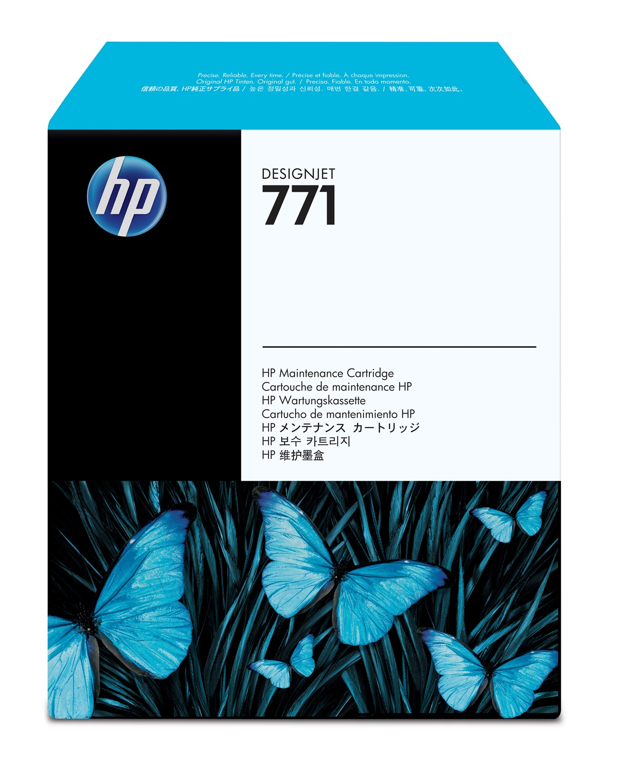 HP CH644A 771 Cartuccia di Manutenzione Originale per DesignJet Z6200, Z6600 e Z6810 - Dimensioni 294x63x265 mm