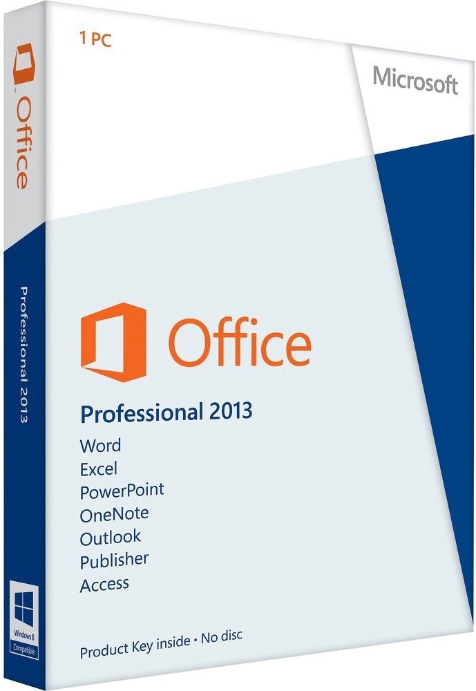 Microsoft Office Professional 2013 - Licenza Digitale ESD per 1 PC, Product Key Originale e Reinstallabile