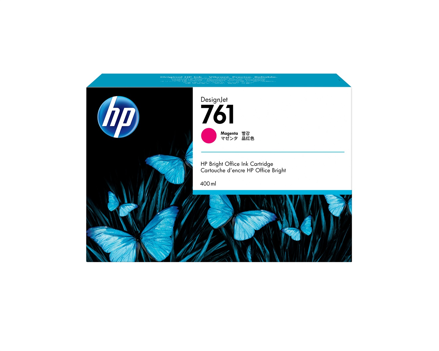 HP Cartuccia d'inchiostro Magenta CM993A 761 - 400 ml per DesignJet T7100/T7200
