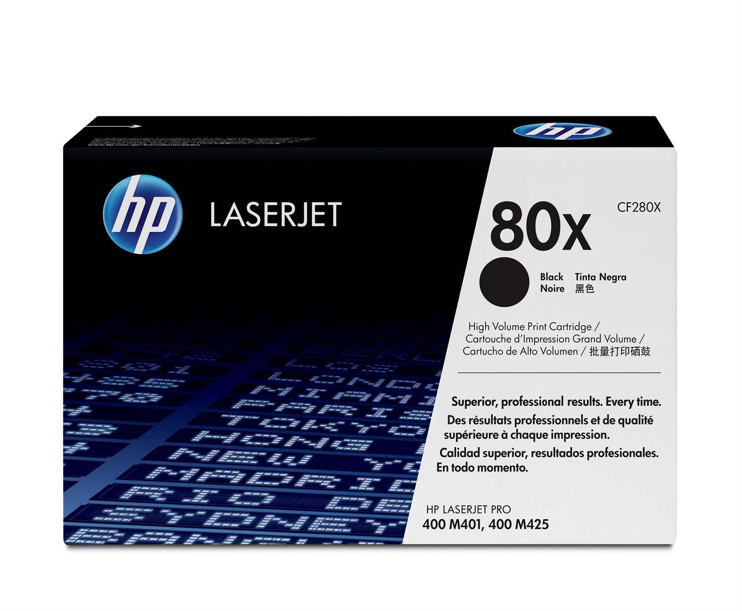 HP Toner originale CF280X nero alta capacità 80X - 6900 pagine per LaserJet Pro 400