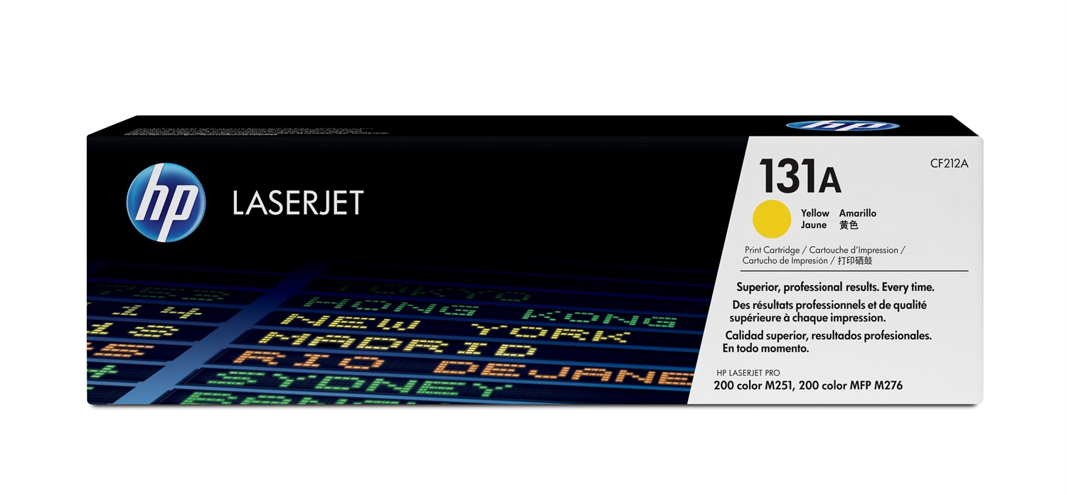 HP Cartuccia Toner Originale Giallo 131A CF212A - 1800 Pagine per LaserJet Pro 200 Series