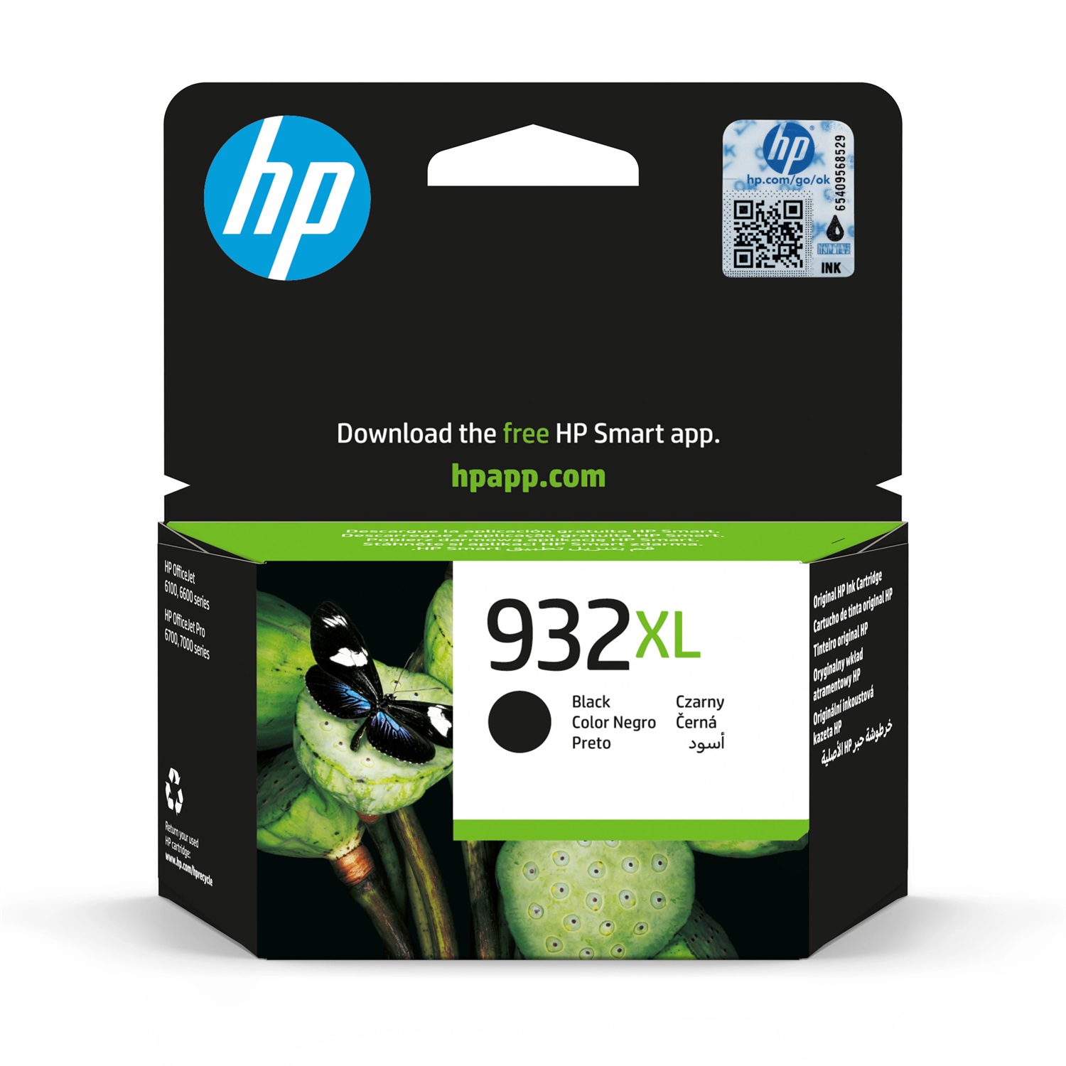 HP Cartuccia originale inchiostro nero 932XL - Alta Capacità, Inchiostro a base di pigmento, 22,5 ml, Fino a 1000 pagine