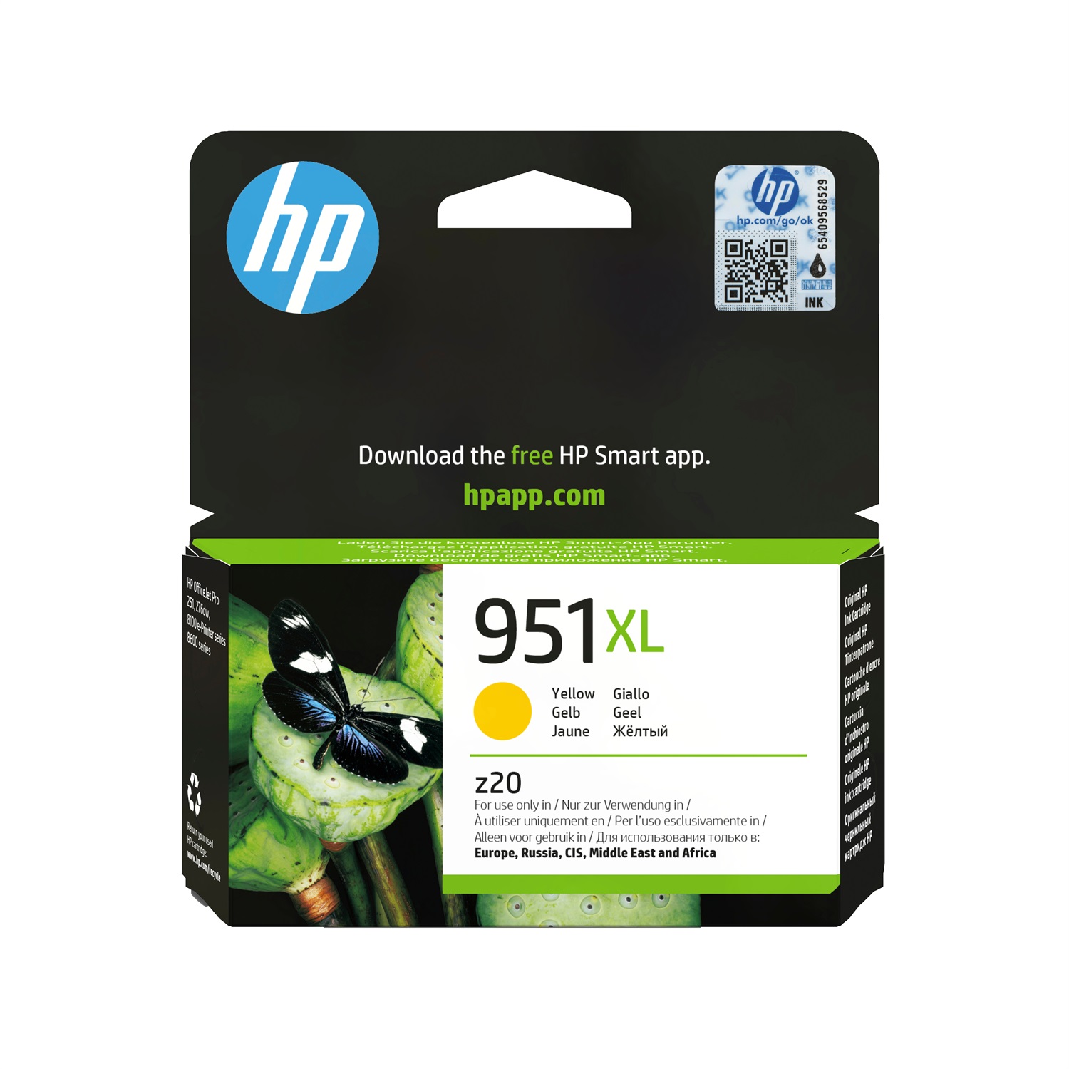 HP Cartuccia Originale Inchiostro Giallo 951XL - Alta Capacità 1500 Pagine - Compatibile con HP OfficeJet Pro 8100, 8600, 8610, 8620, 8640