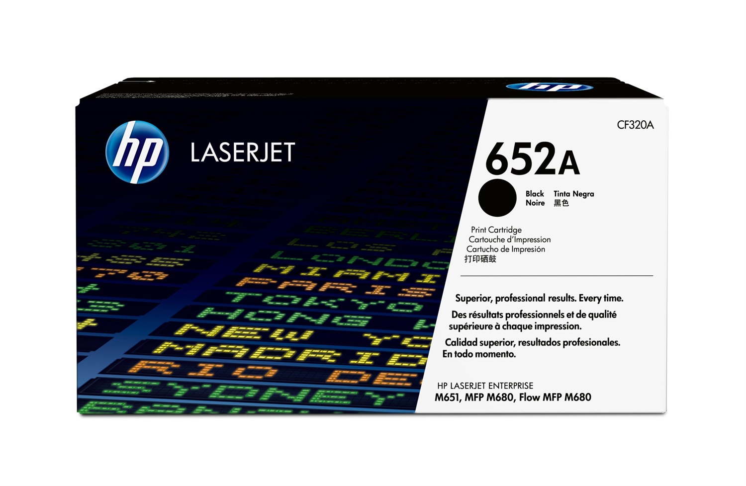 HP Cartuccia Toner Originale Nero LaserJet 652A CF320A - Resa 11500 Pagine, Compatibile con MFP M680 e M651