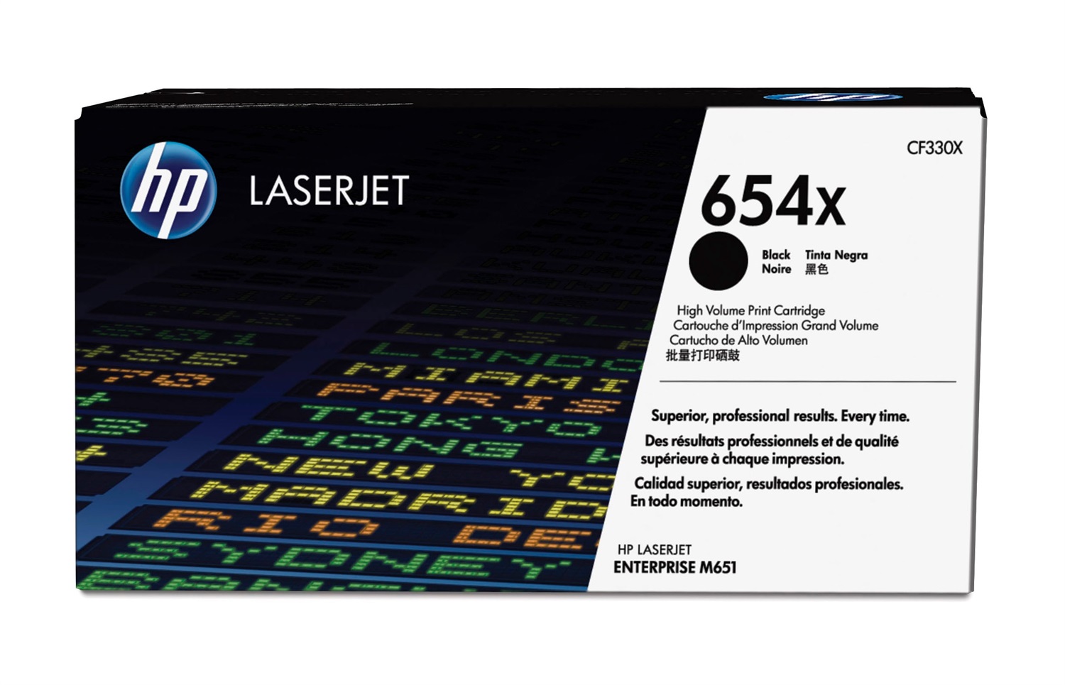 HP Cartuccia Toner Originale Nero Alta Capacità CF330X 654X - 20500 Pagine per LaserJet Enterprise M651dn/n/xh