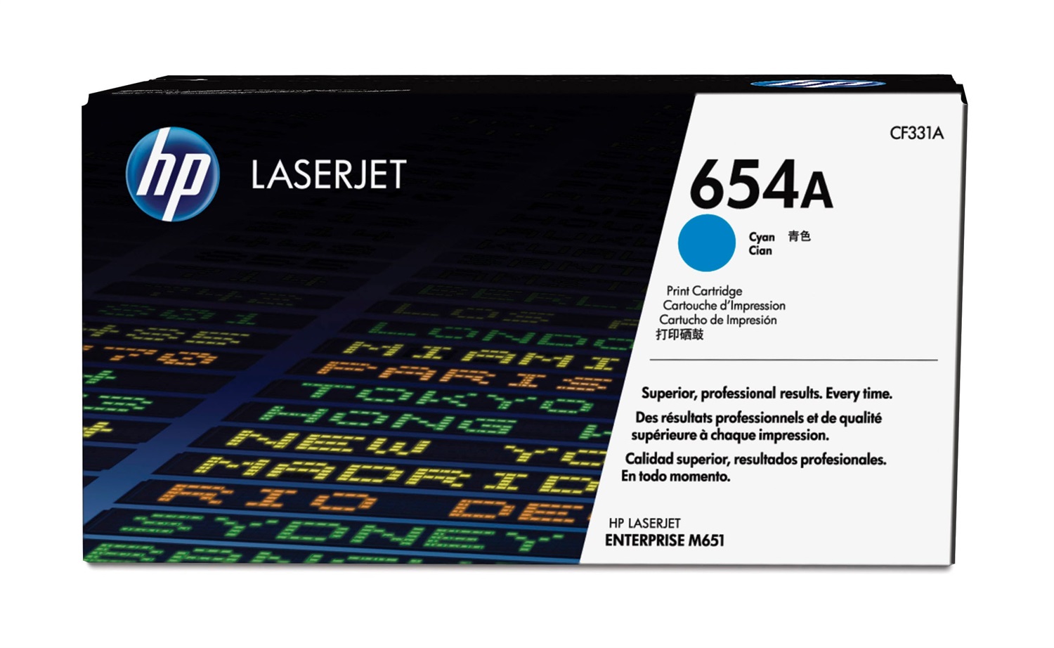 HP Toner Originale CF331A 654A Ciano - 15000 Pagine per Color LaserJet Enterprise M651 Series