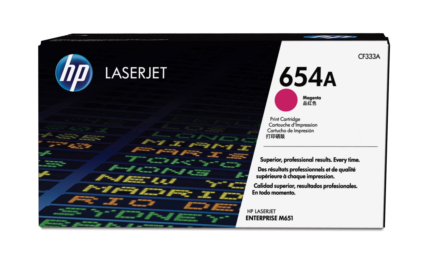HP Toner Originale 654A Magenta CF333A - 15000 Pagine, Compatibile con Color LaserJet Enterprise M651dn, M651n, M651xh