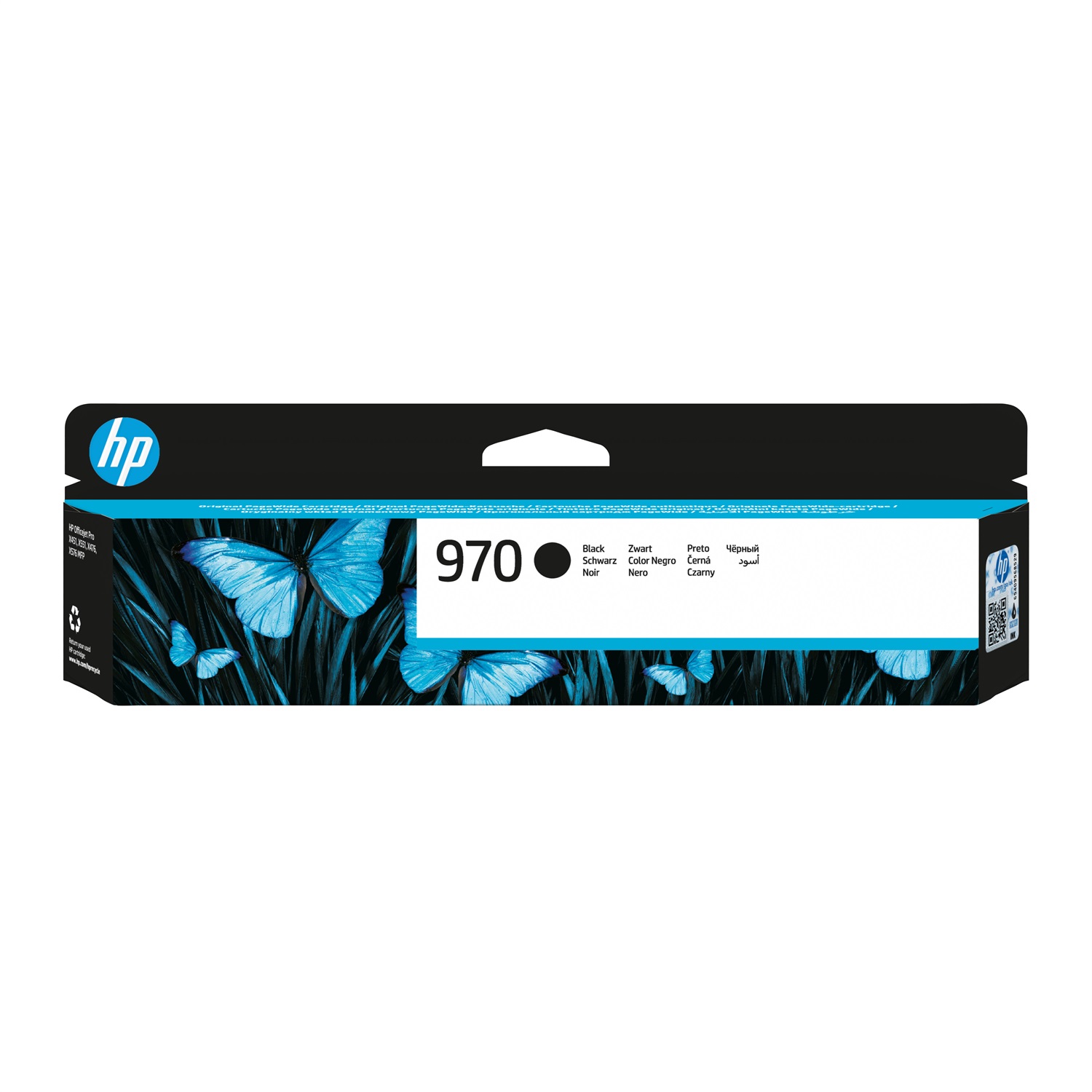 HP Cartuccia Originale d'Inchiostro Nero CN621AE 970 - 56,5 ml, Fino a 3000 Pagine, Compatibile con HP OfficeJet Pro