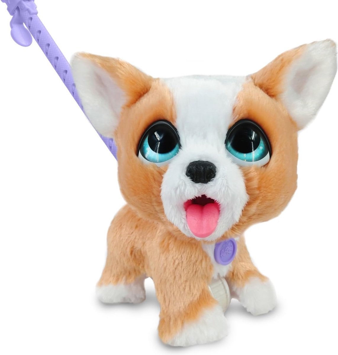 Just Play furReal Poop-A-Lots Corgi - Giocattolo Interattivo Camminante da 20 cm con Guinzaglio, Croccantini e Paletta, per Bambini dai 4 Anni