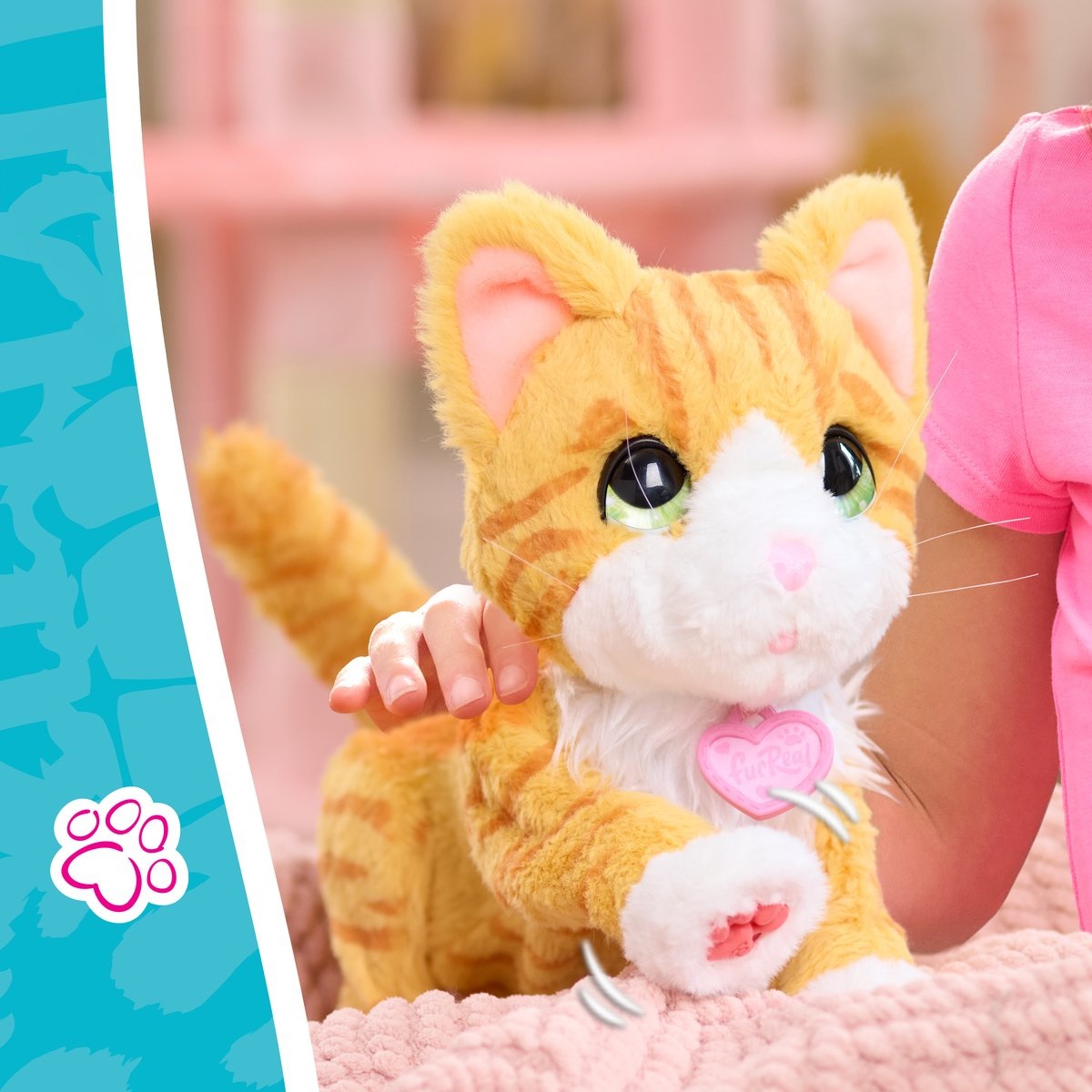 Just Play FurReal Bella la Gattina Biscottiera Interattiva - Peluche con Oltre 30 Suoni e Reazioni, 18.20 cm