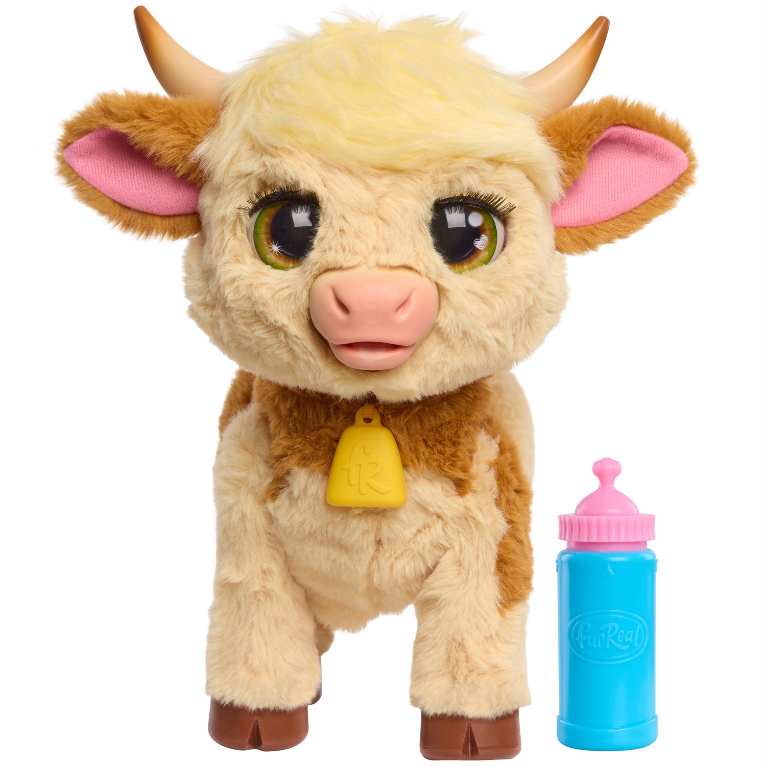 Just Play FurReal Maggie - Mucca Interattiva da 27,9 cm con oltre 50 Suoni e Reazioni, Giocattolo in Peluche per Bambini dai 4 Anni