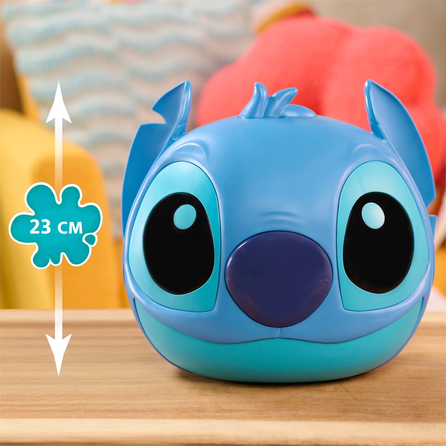 Just Play Capsula Misteriosa Jumbo Disney Stitch - Contenitore da 22,9 cm con 7 Sorprese per Bambini dai 3 Anni