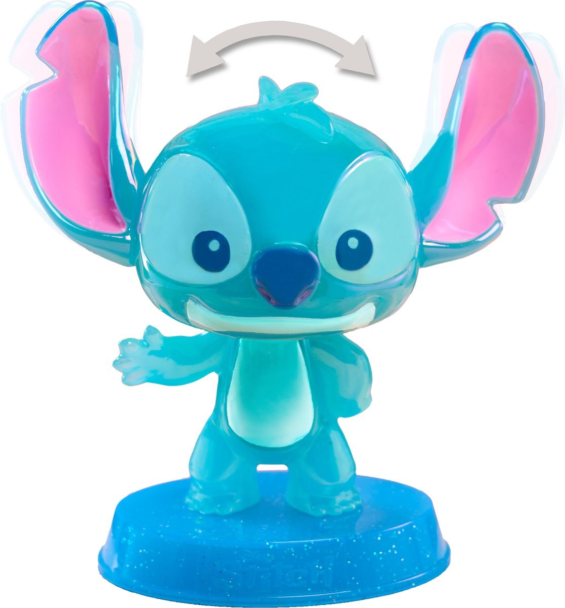 Just Play Pupazzo da Collezione Stitch 13 cm - Personaggio Bobblehead per Bambini dai 3 Anni