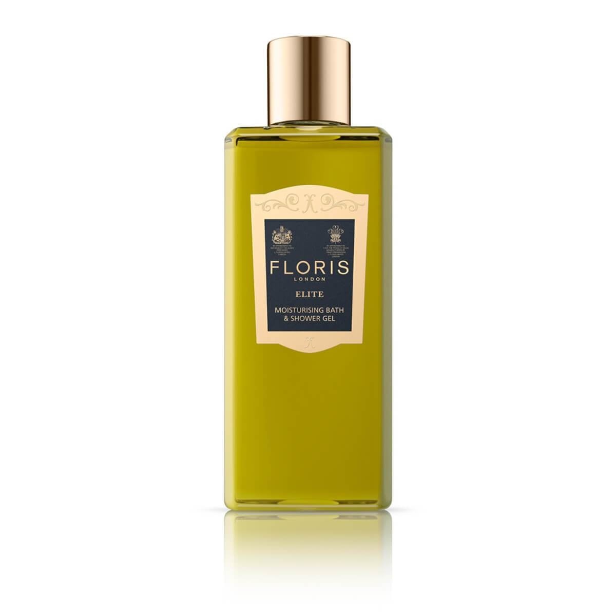 Floris Elite Gel Doccia e Bagno 250 ml - Fragranza Fresca e Legnosa con Olio d'Oliva