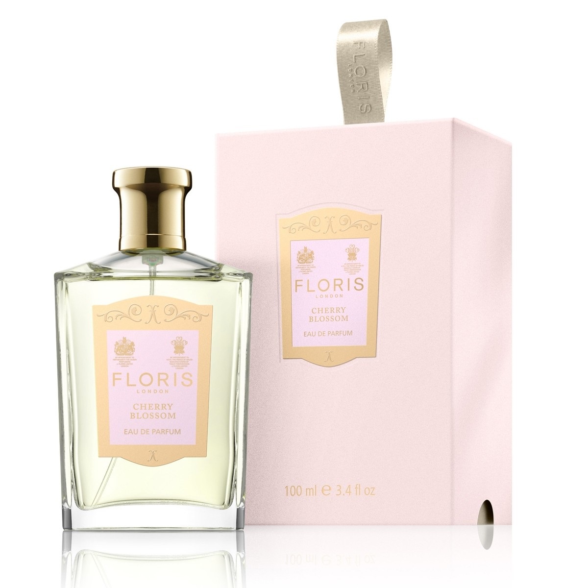Floris Cherry Blossom Eau de Parfum Donna 100 ml - Note di Bergamotto, Pepe Rosa e Fiori di Ciliegio
