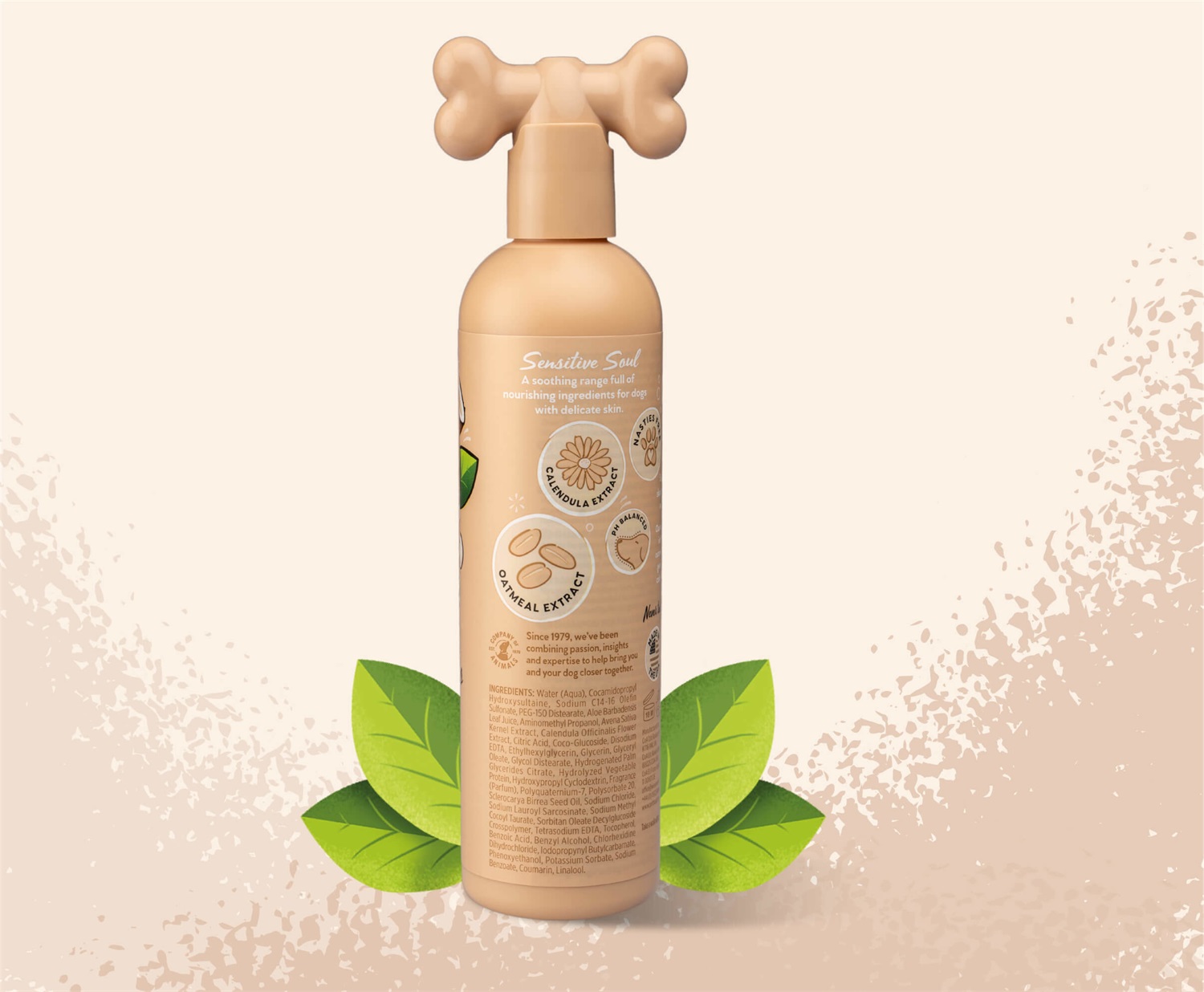 Pet Head Shampoo Sensitive Soul 300ml - Profumo di Cocco, Ipoallergenico, Naturale e Vegano per Cani con Cute Sensibile