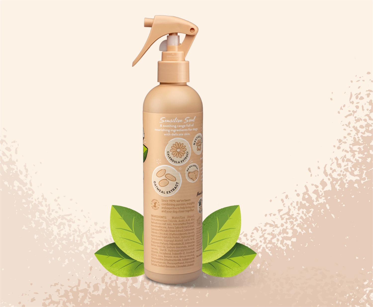 Pet Head Spray Deodorante per Cani Sensitive Soul 300 ml - Profumo di Cocco, Ipoallergenico, Ingredienti Naturali e Vegani, Formula Delicata per Cuccioli