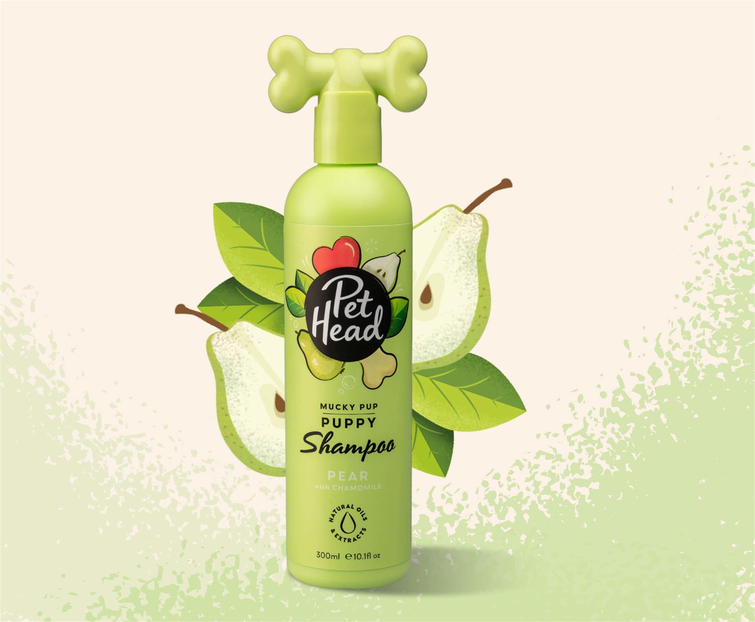 Company of Animals Pet Head Shampoo Mucky Pup 300 ml - Profumo di Pera, Ingredienti Naturali e Vegani, Formula Delicata per Cuccioli