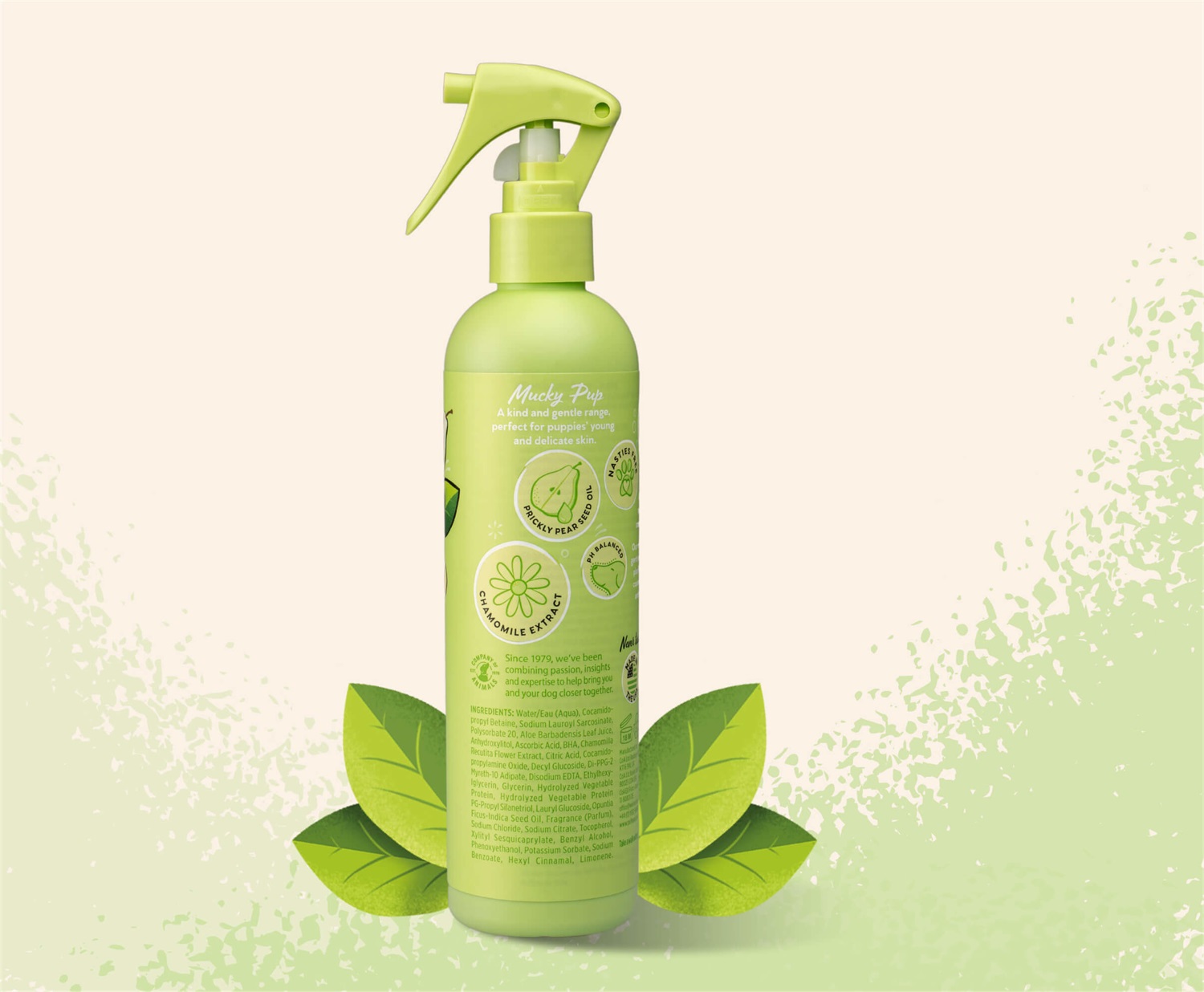 Pet Head Spray deodorante Mucky Puppy 300 ml - Profumo di Pera, Ingredienti Naturali e Vegani, Formula Delicata per Cuccioli