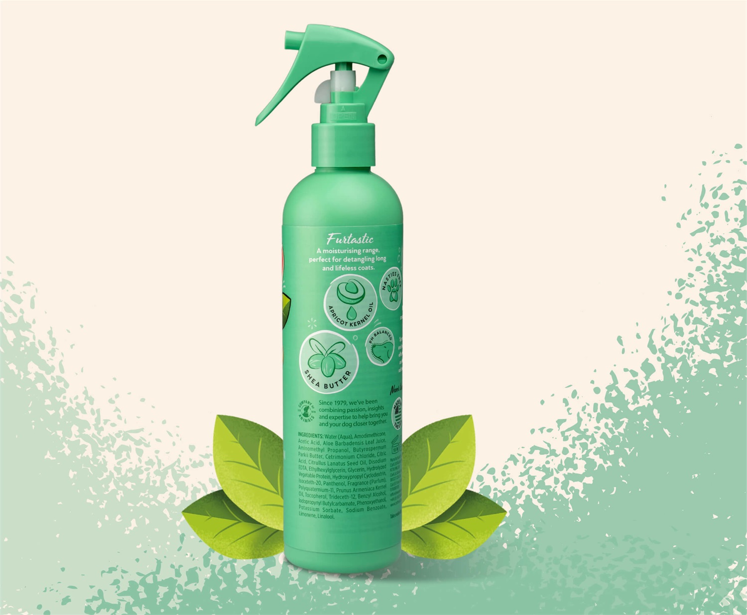 Pet Head Furtastic Spray toelettatura 300 ml per cani con pelo riccio e lungo - Profumo di anguria, formula naturale e vegana, delicata per cuccioli