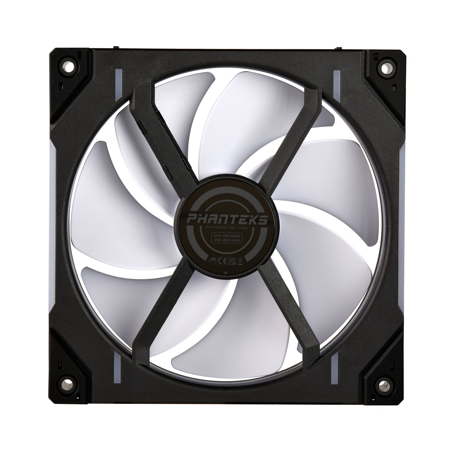 Phanteks D30 PWM D-RGB Ventilatore 14 cm Reverse Airflow - Confezione da 3