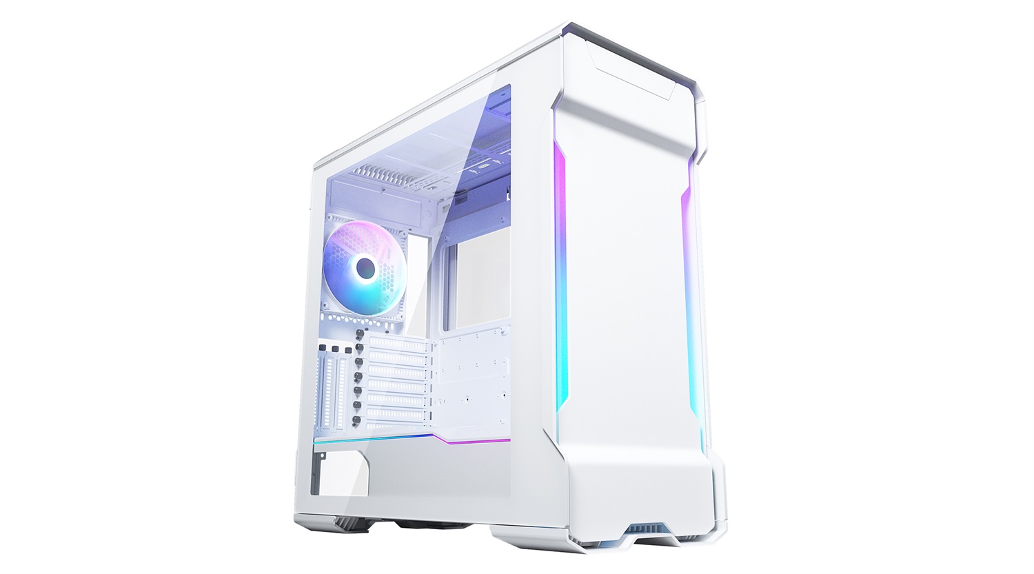 Phanteks Evolv X Midi Tower Bianco Opaco con Vetro Temperato, RGB LED, E-ATX, Spazio per Radiatori fino a 420 mm