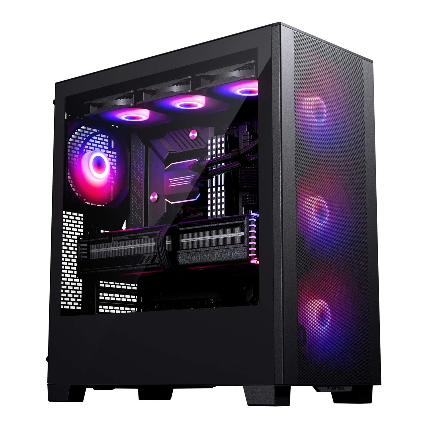 Phanteks XT Pro Ultra Midi Tower Nero - D-RGB, Vetro Temperato, Compatibile con ATX/E-ATX, 4 x 140mm Ventole incluse