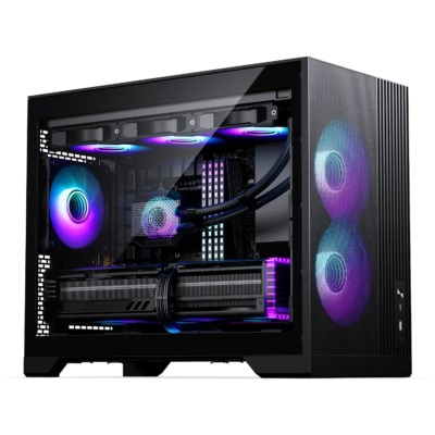 Phanteks XT M3 - Case da Gaming Micro-ATX Compatto con Mesh ad Alte Prestazioni, Finestra in Vetro Temperato e 3 Ventole D-RGB da 120 mm, Nero