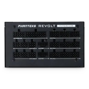 Phanteks Revolt 1600W Titanium Alimentatore ATX 3.0 PCIe 5.0 Completamente Modulare Nero