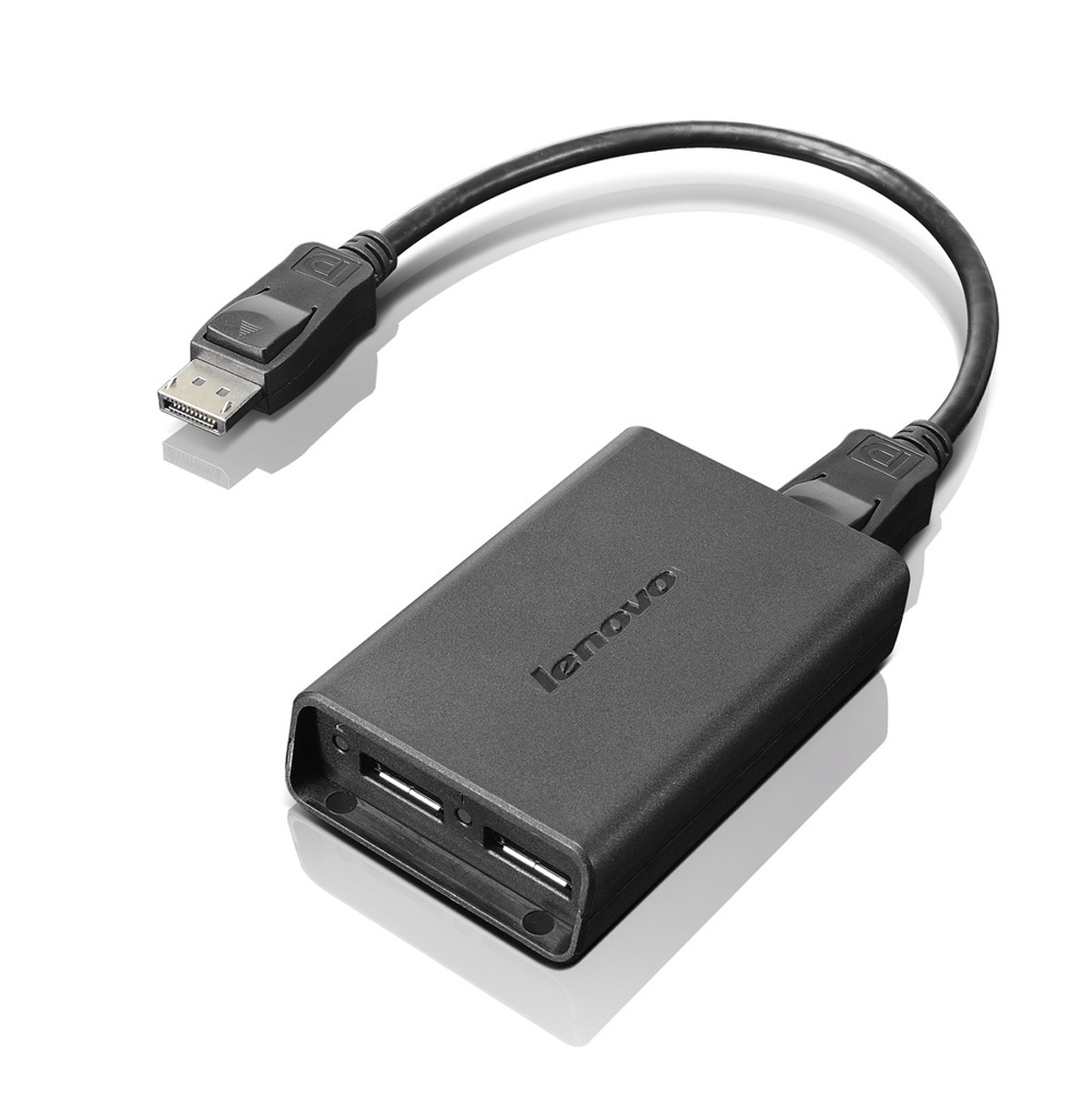 Lenovo DisplayPort to Dual-DisplayPort Monitor Cable USB A Maschio/Femmina Nero