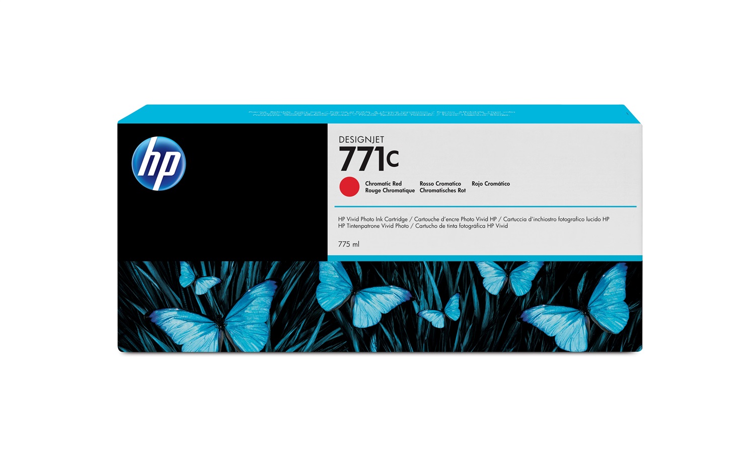 HP Cartuccia inchiostro Originale DesignJet 771C Rosso Cromatico 775 ml - B6Y08A