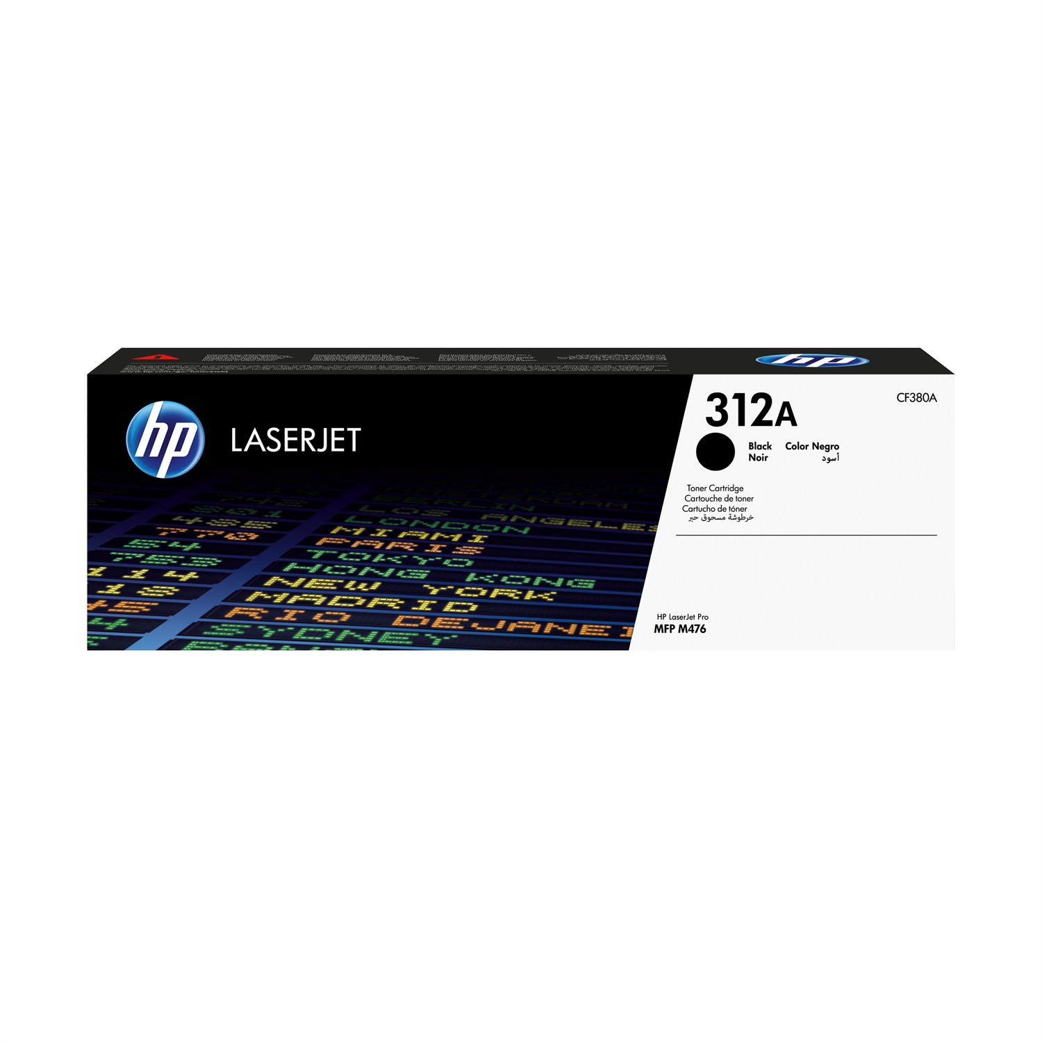 HP Cartuccia Toner Nero LaserJet 312A CF380A - Originale, 2280/2400 Pagine, Compatibile con LaserJet Pro M476DN/DW/NW