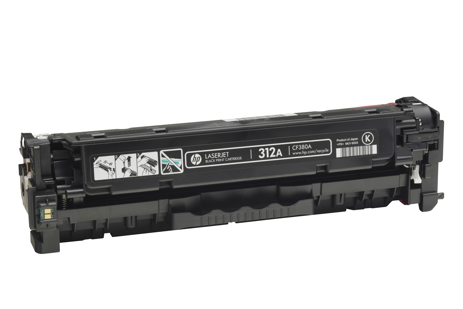 HP Cartuccia Toner Nero LaserJet 312A CF380A - Originale, 2280/2400 Pagine, Compatibile con LaserJet Pro M476DN/DW/NW