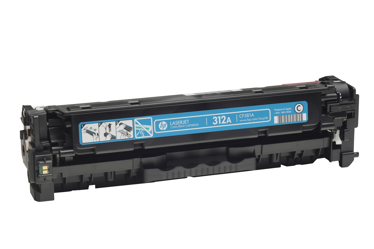 HP Cartuccia Toner Ciano CF381A 312A - 2700 Pagine - Compatibile con LaserJet Pro M476DN/DW/NW