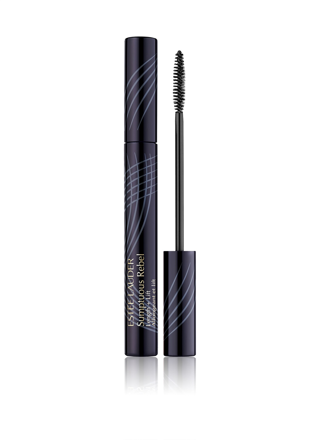 Estée Lauder Sumptuous Rebel Length Lift Mascara 8 ml - 01 Black, Massima Curvatura e Lunghezza, Scovolino Super Sottile